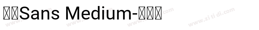 派悦Sans Medium字体转换